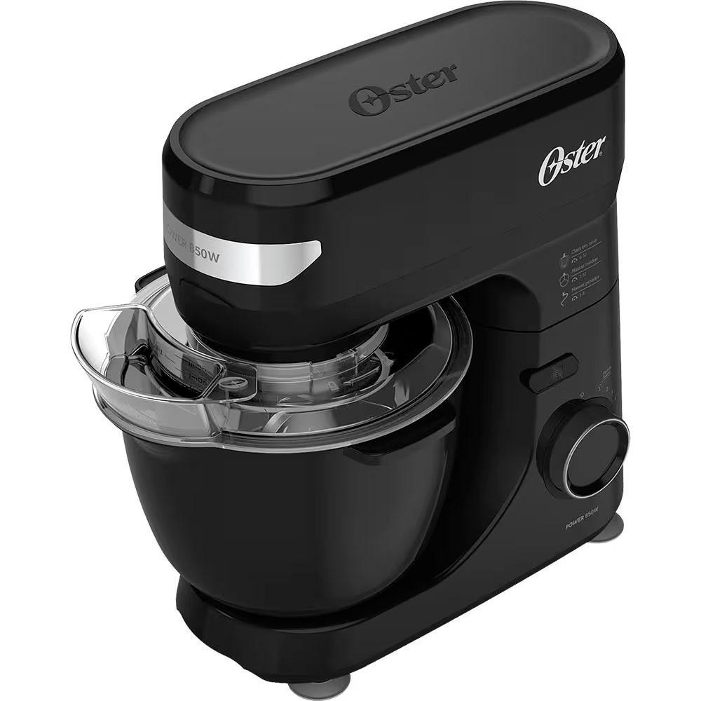 Batedeira Planetria Bowl Black Iii Obat640 850W 12 Velocidades Tampa Antirrespingos Oster