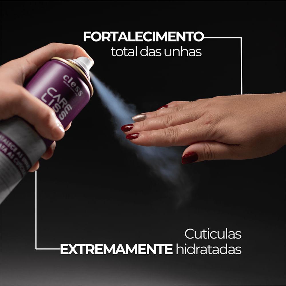 Kit Spray Secante Esmalte Care Liss 400ml + Alicate Cuticula Mundial 522 10cm