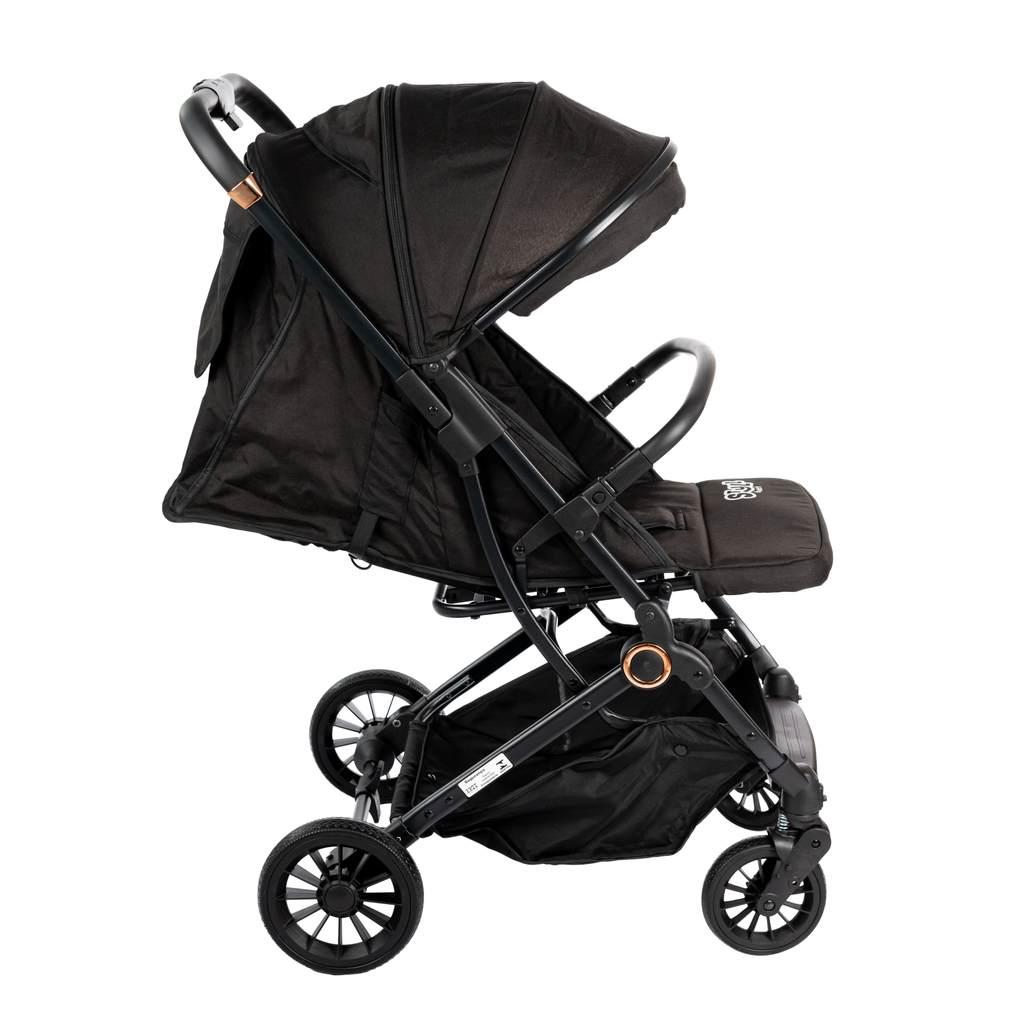 Carrinho De Bebê Passeio Vira Berço Compact Styll Baby Preto