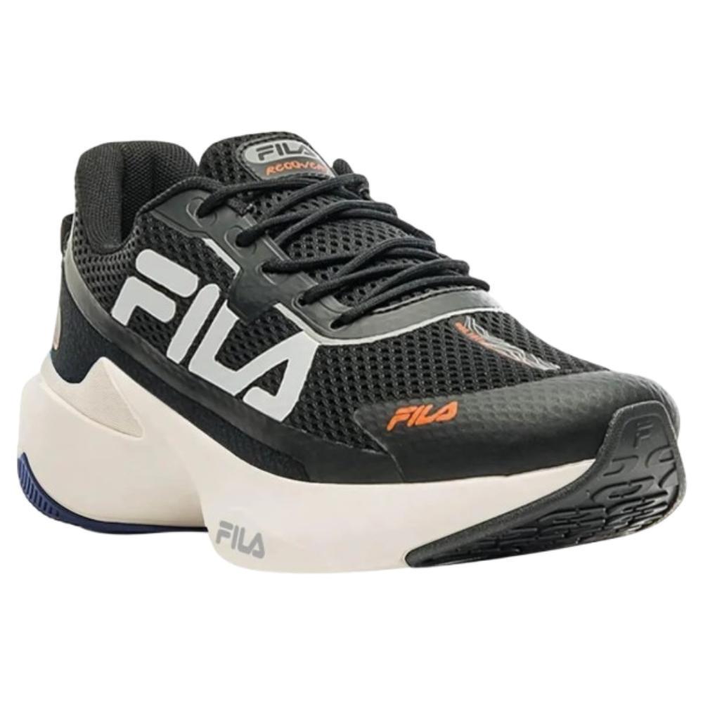 Tênis Fila Recovery Masculino-preto/prata