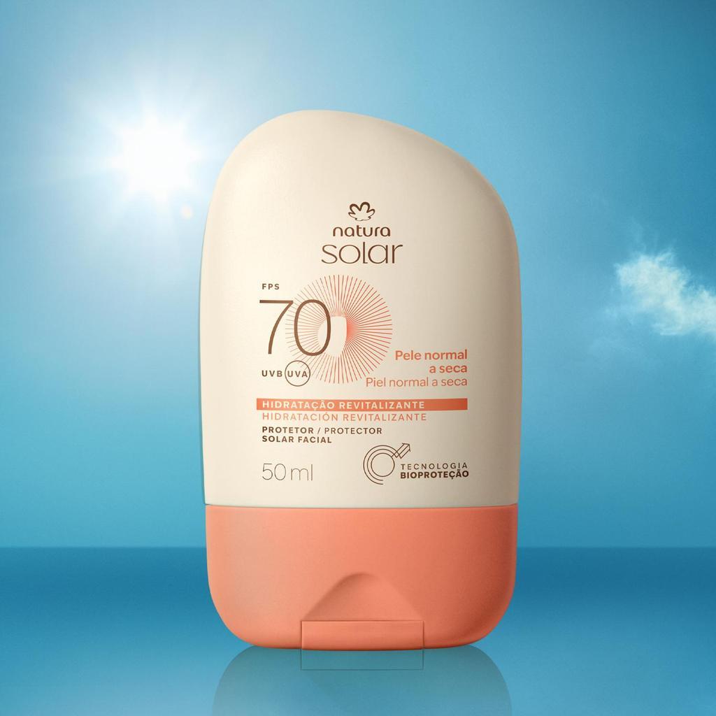 Protetor Solar Natura Facial Fps70 Pele Normal A Seca 50ML