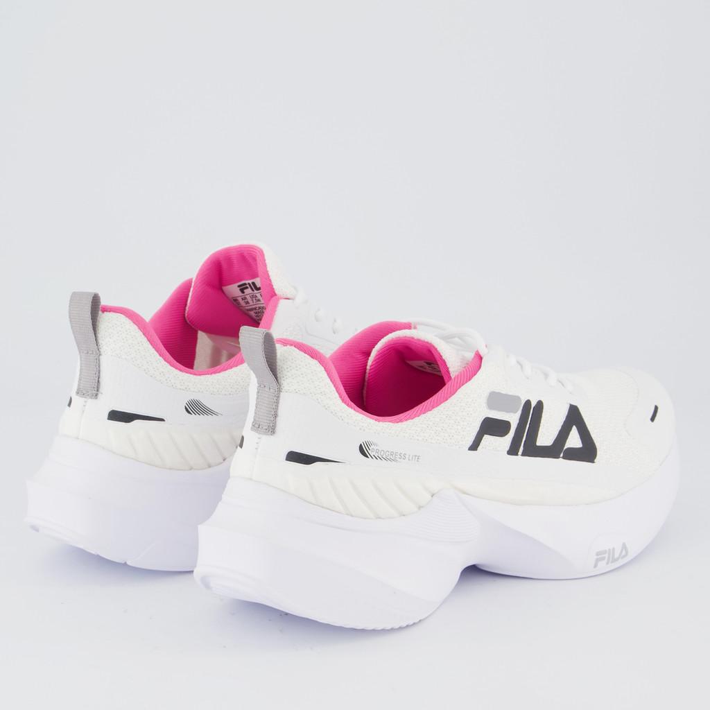 Tenis Fila Progress Lite Feminino Branco E Preto