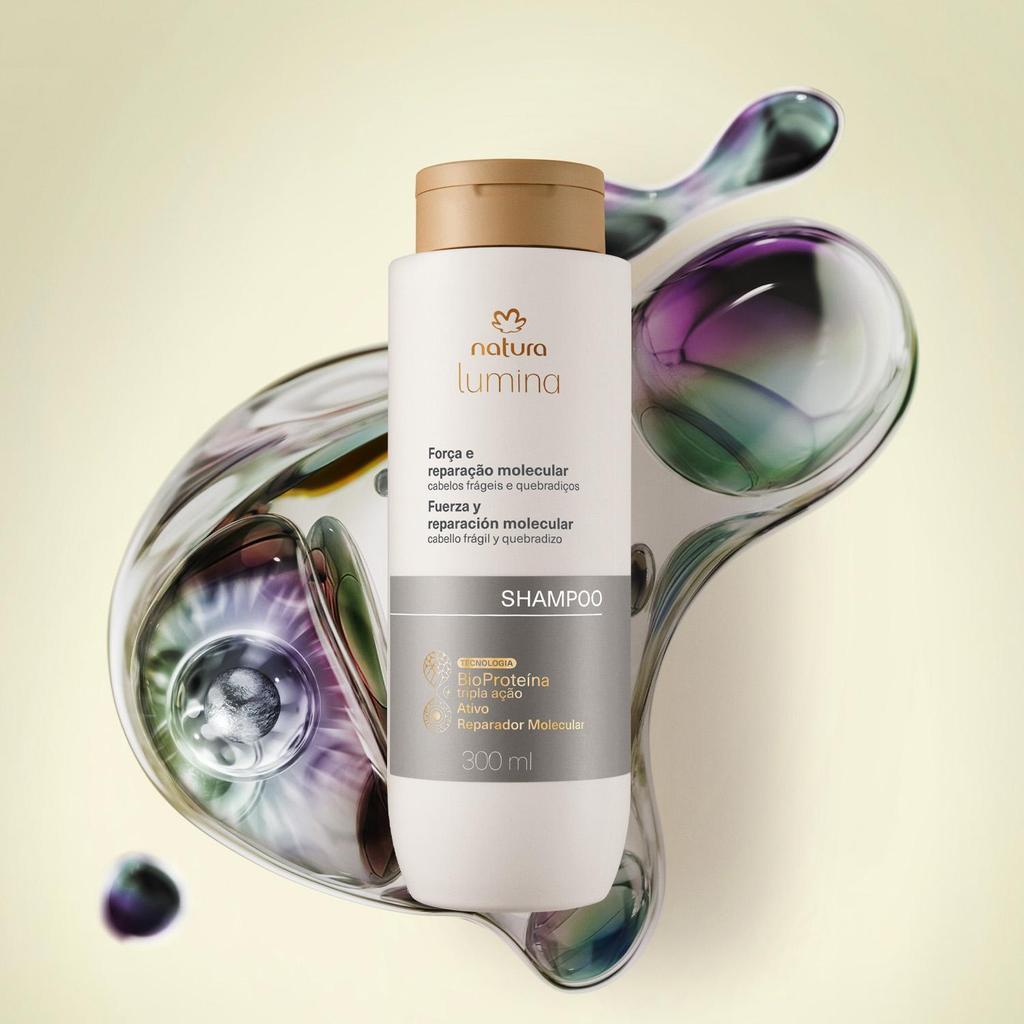 Shampoo Força E Reparação Molecular Natura Lumina 300 Ml