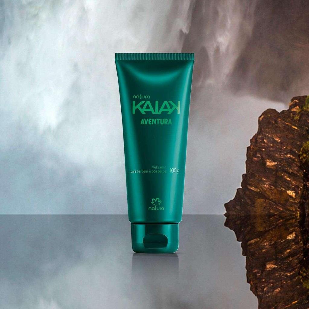 Gel 2 Em 1 Para Barbear E Pós Barba Kaiak Aventura 100 G