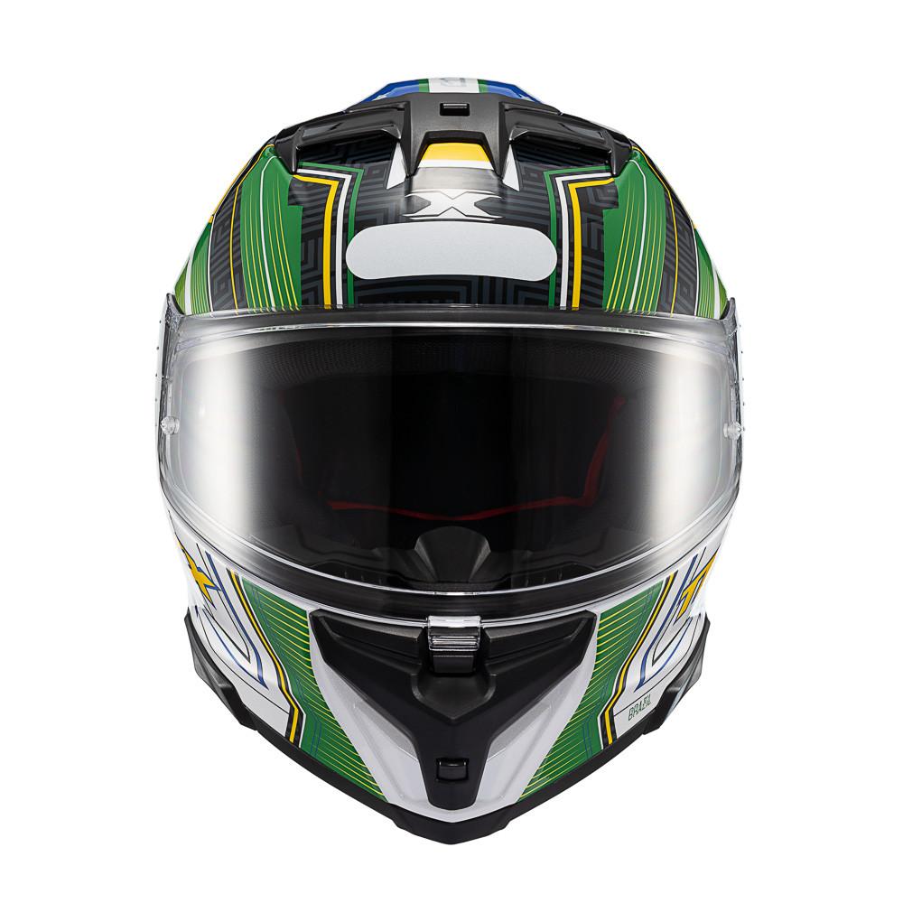 Capacete Texx Fechado Kaiman Flag Brasil Japão
