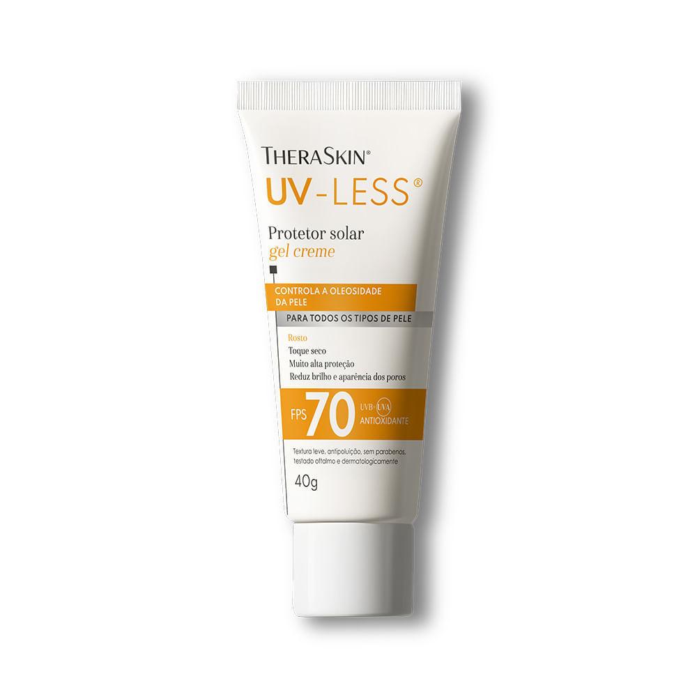 Protetor Solar Theraskin Uv Less Fps70 Gel Creme Sem Cor 40g