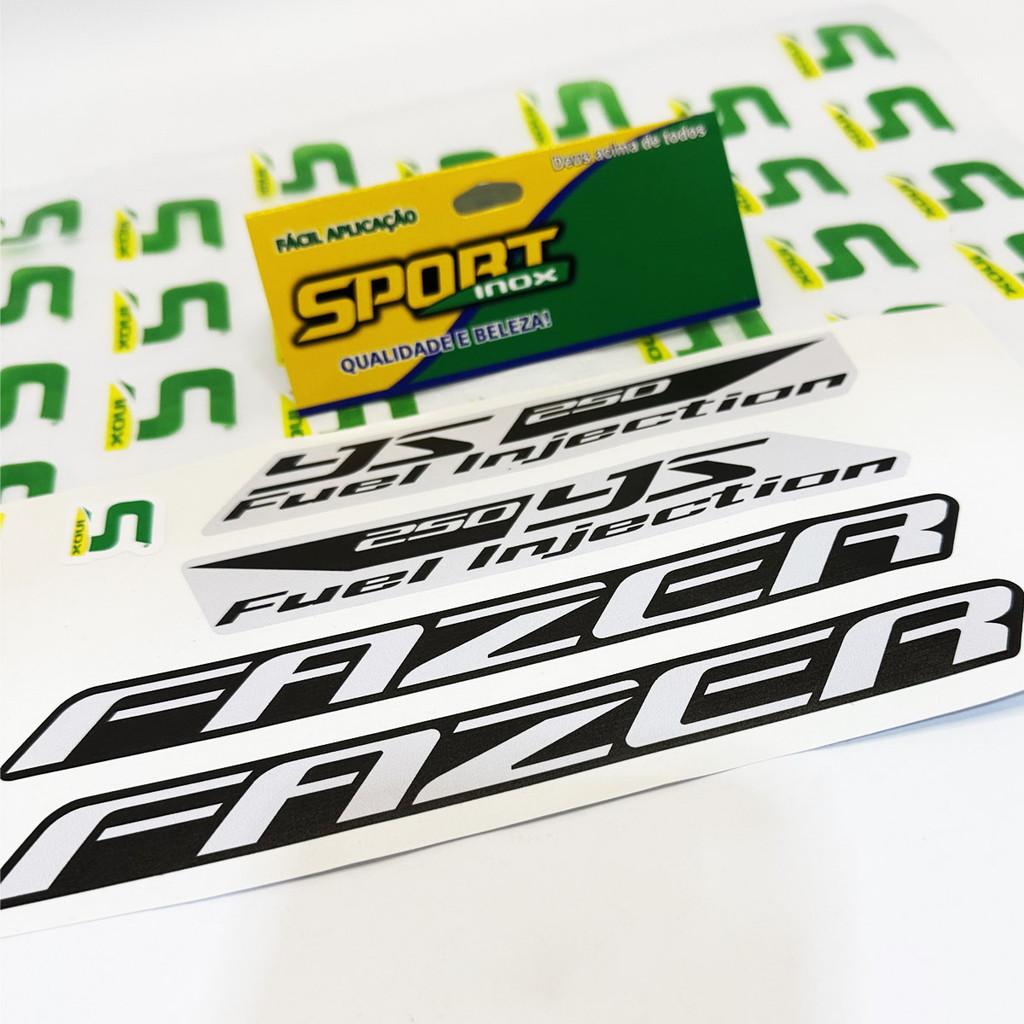 Kit Adesivos Para Yamaha Fazer 250 Ys 2012/2013 Moto Preta