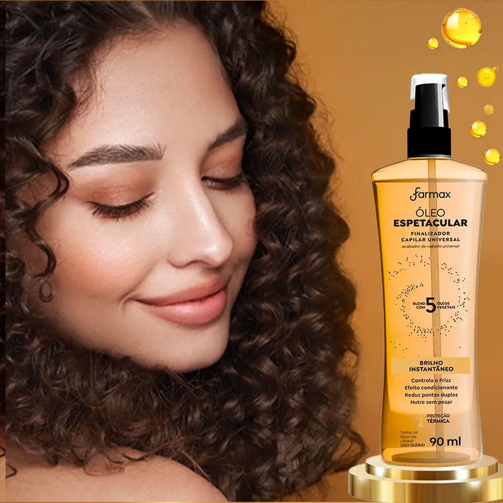 Kit Óleo Capilar Espetacular Farmax Brilho Instantâneo 90ml - 2 Unidades