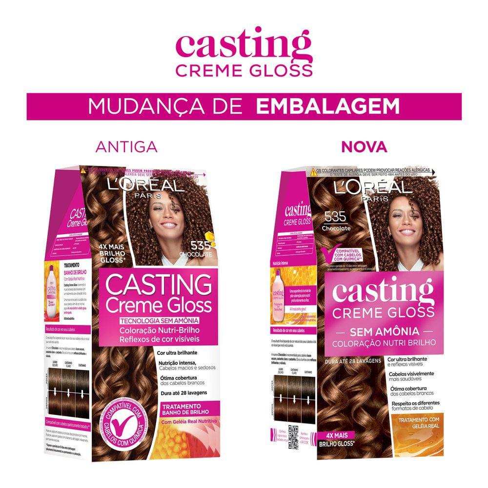 Tintura Casting Creme Gloss L Oréal Paris 535 Chocolate