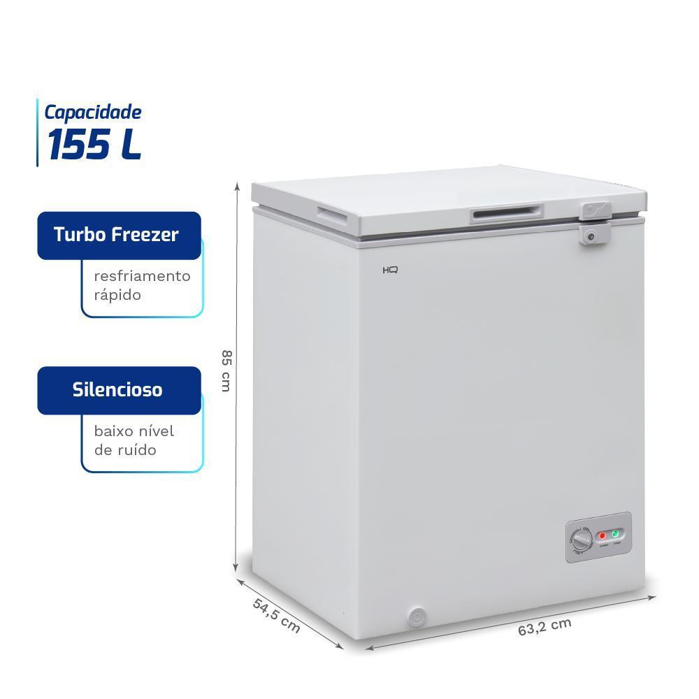 Freezer E Conservador Horizontal Hq 155 Litros Degelo Manual Branco Hq-155cfhl