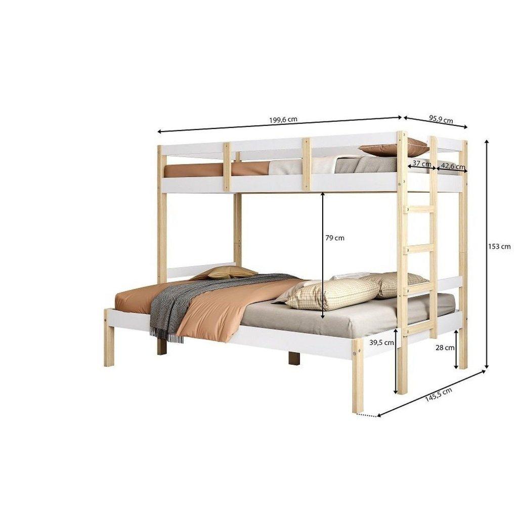 Beliche Juvenil Casal Family Soft Madeira E Mdf Casatema Madeiraoriginals Beliche