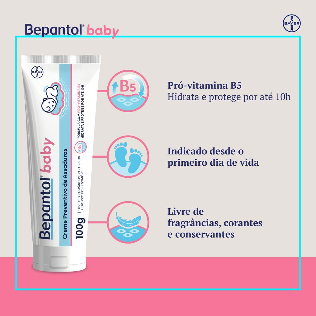 Kit 3 Creme Pomada De Assadura Vitb5 100g Cada Bepantol Baby