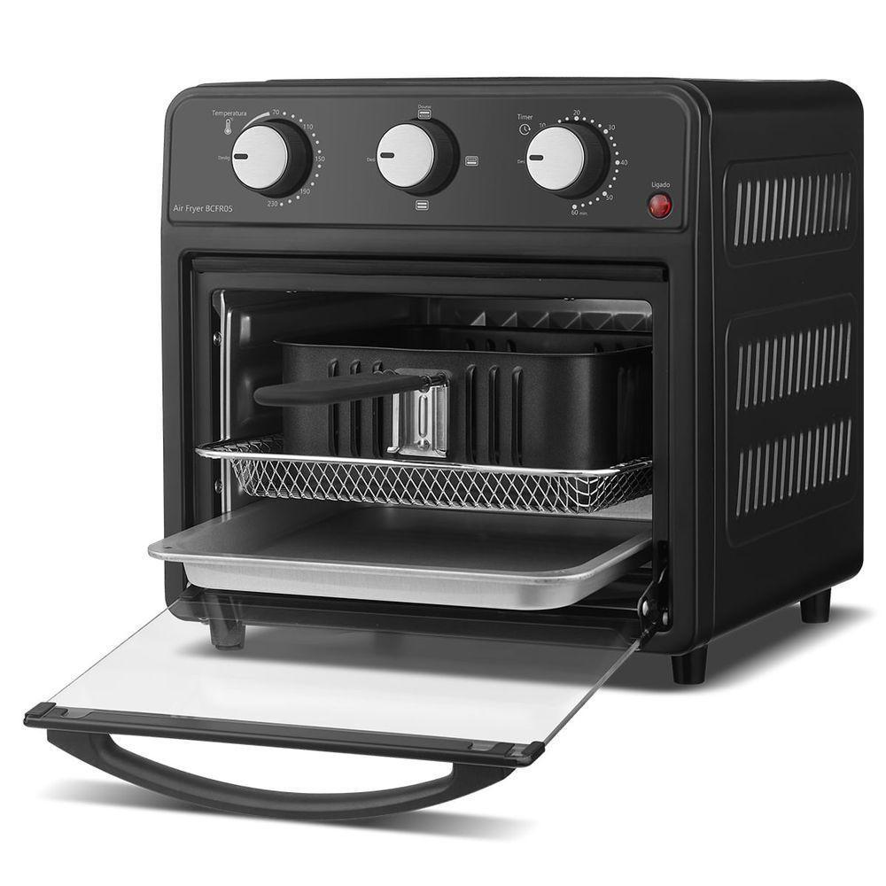 Fritadeira Air Fryer Britânia Bcfr05 12L 1500w Com Função Dourar Preto 220V