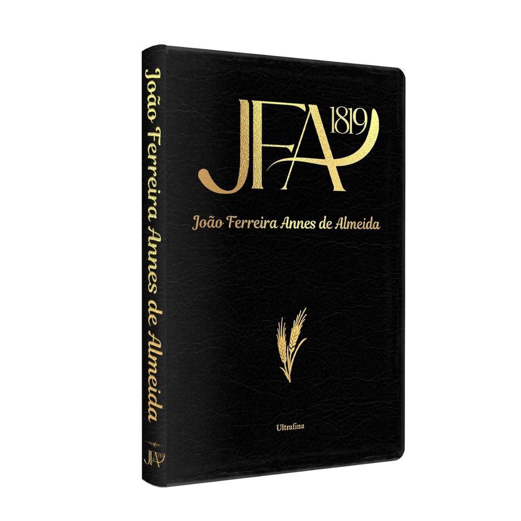 Bíblia Sagrada João Ferreira De Almeida Jfa 1819 Ultrafina Letra Normal Capa Luxo Preta