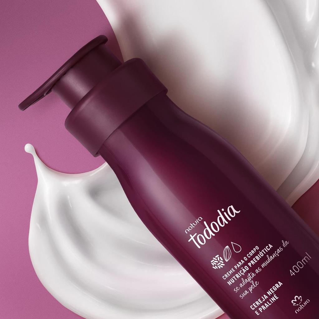 Creme Para O Corpo Tododia Cereja Negra E Praliné 400ml