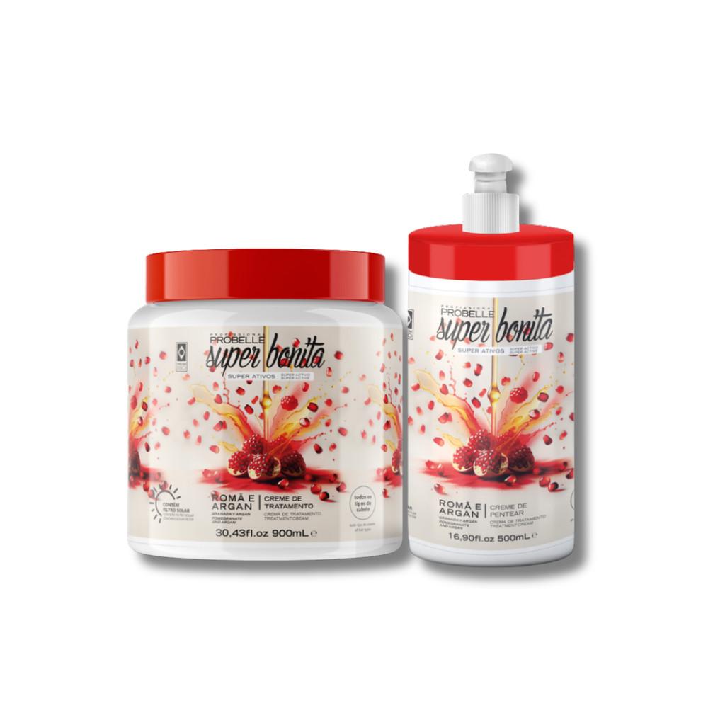 Kit Super Ativos Probelle (Creme De Pentear + Tratamento)