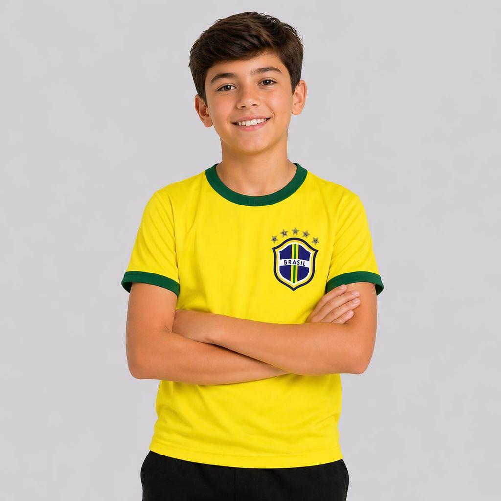 Camisa Brasil Canarinho Juvenil 11 Raphinha