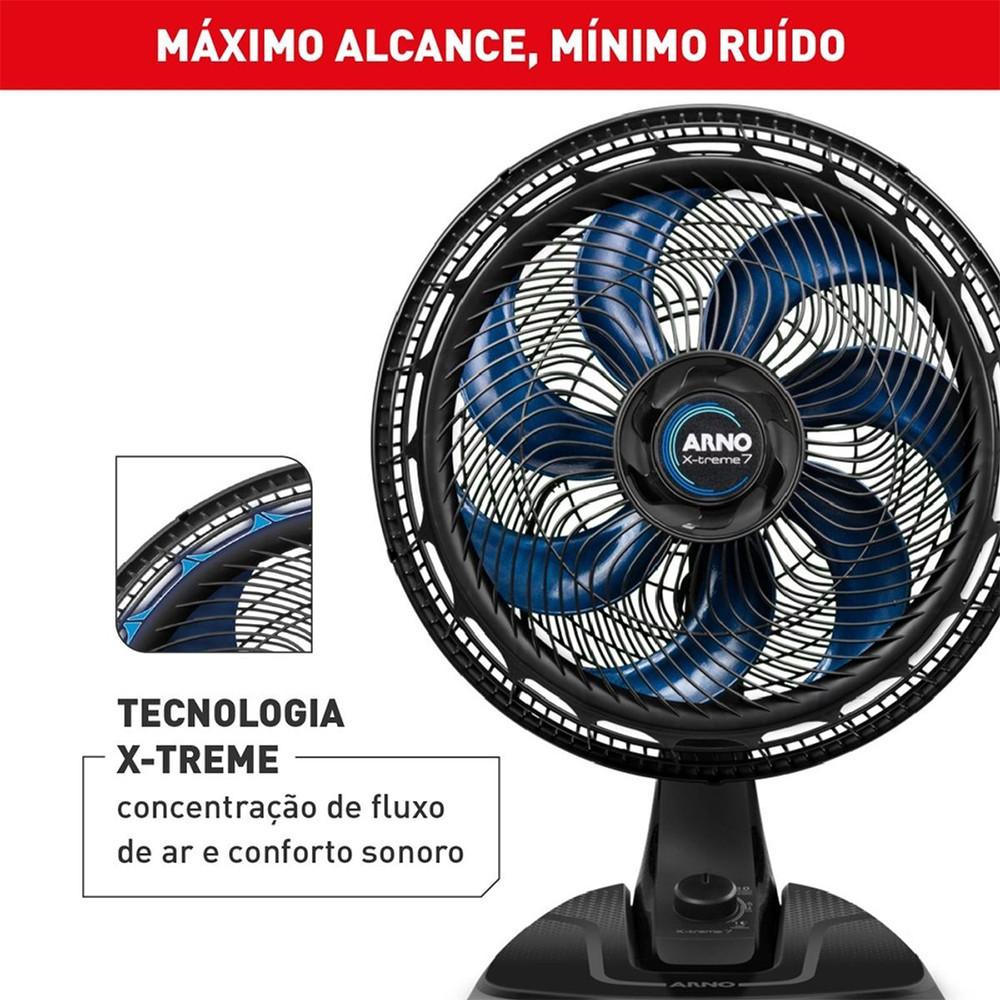 Ventilador Arno X-treme VE70 40cm De Mesa