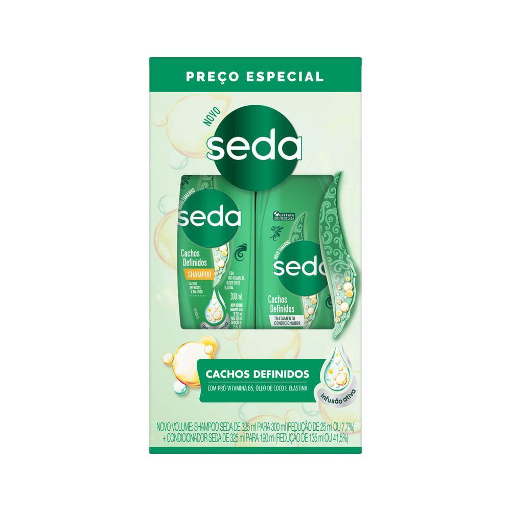 Shampoo 300ml + Condicionador 190ml Seda Cachos Definidos Especial