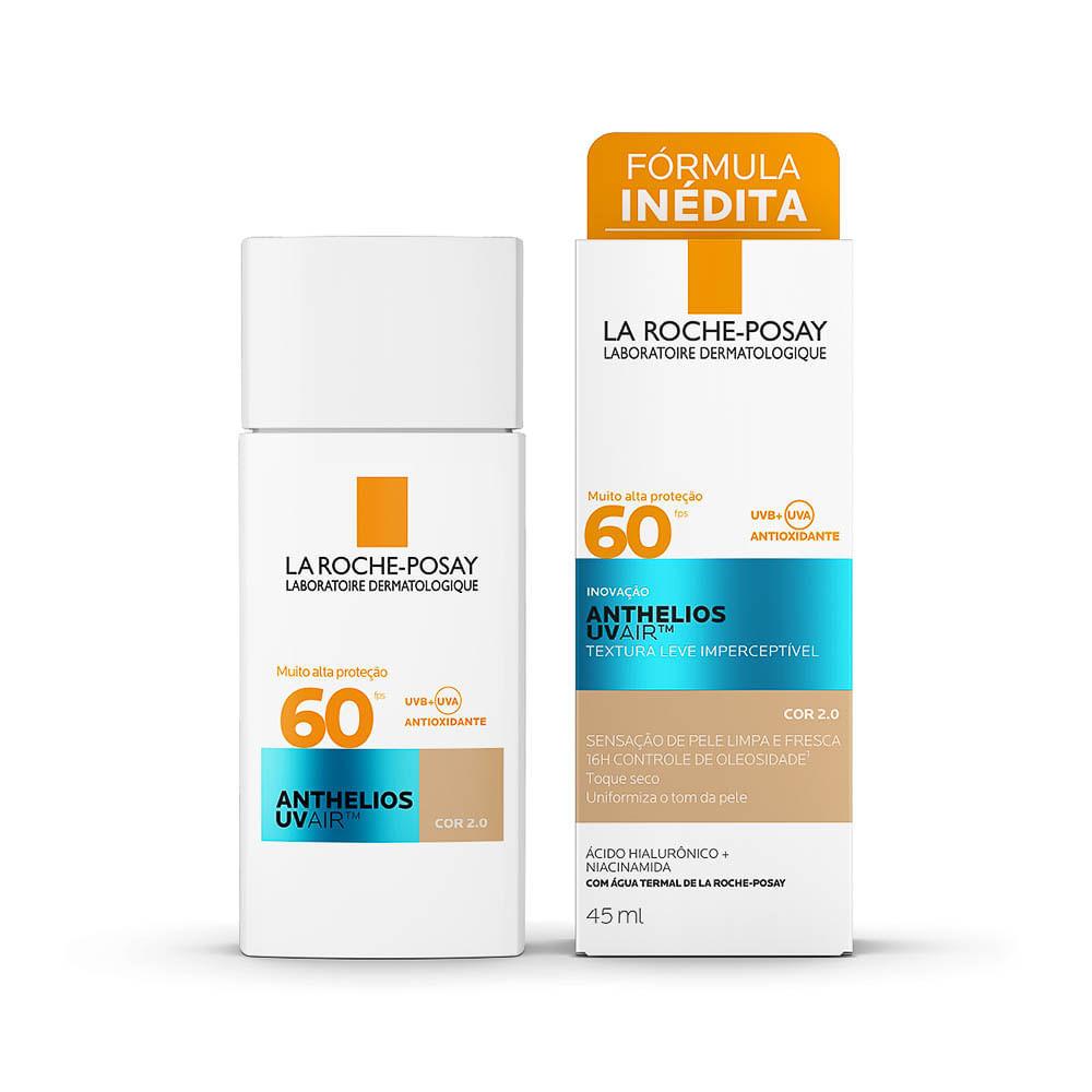 Protetor Solar Facial Anthelios Uv Air FPS 60 Cor 2.0 45ml