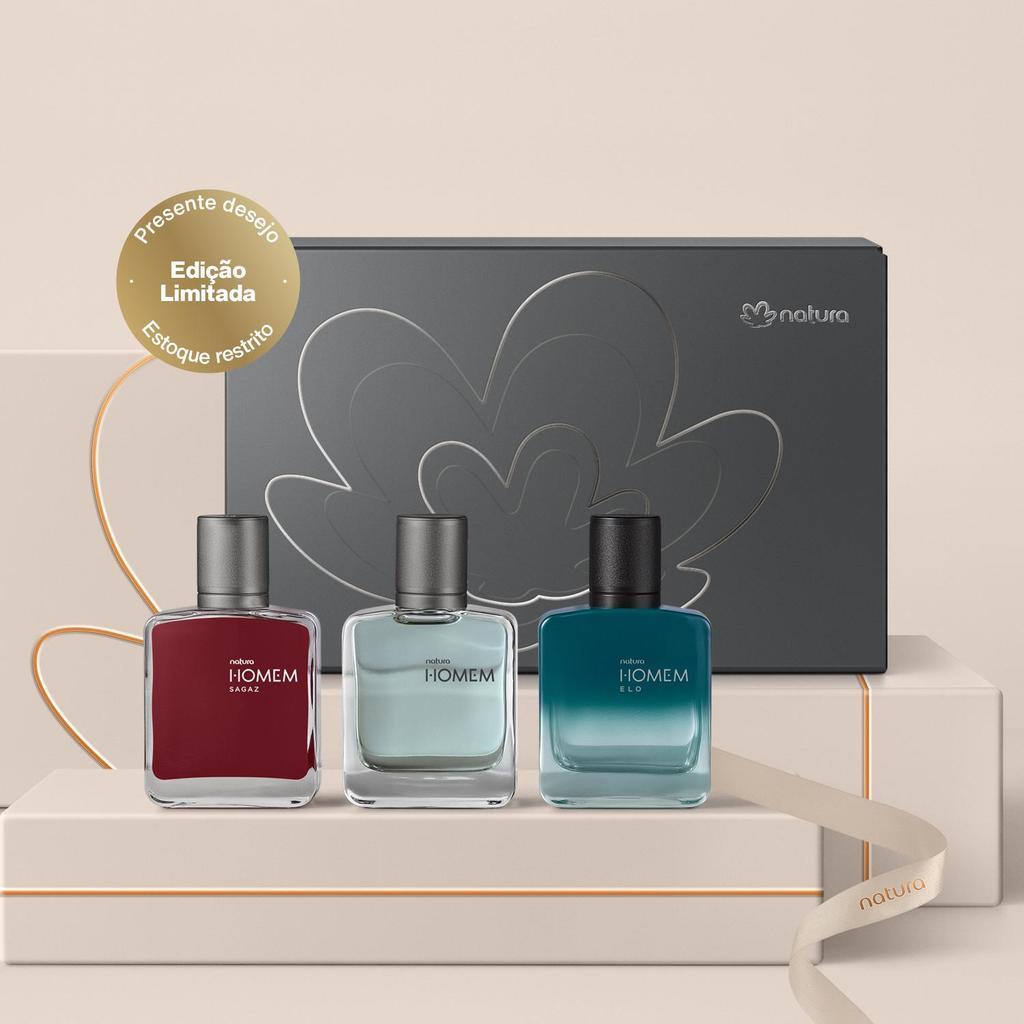 Coleção Especial Miniaturas De Natura Homem 3un 25ml