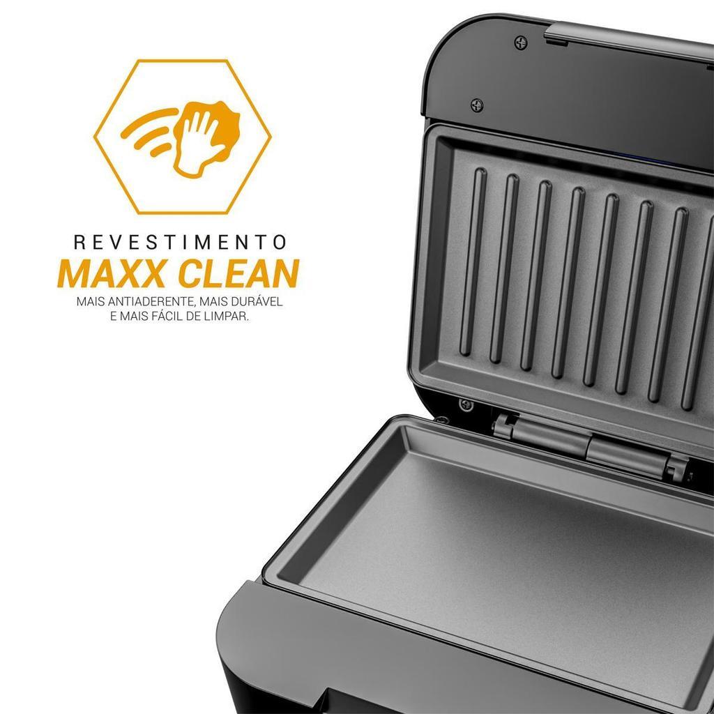 Sanduicheira E Grill Philco 2 Em 1 Inox 800W Pgr26a