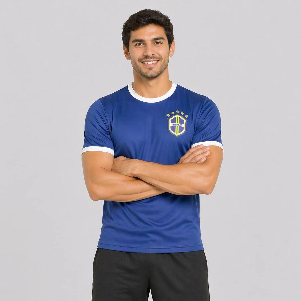 Camisa Brasil Canarinho Azul 5 Casemiro