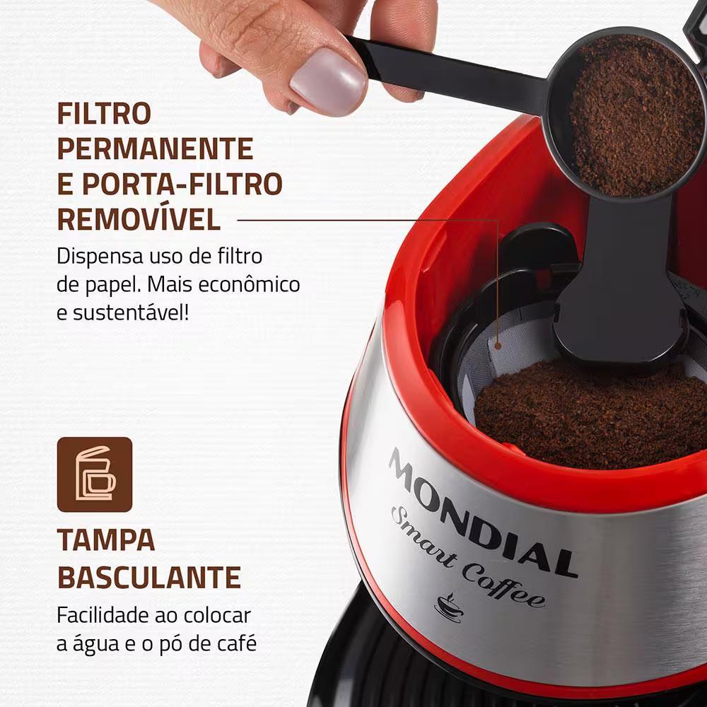 Cafeteira Eltrica Mondial Smart Coffee C-42 Com 2 Xcaras