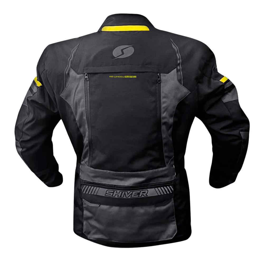 Jaqueta Moto Shiver Adventure Parka Impermeável Com Proteção C.e. 3 Em 1 Big Trail Touring Viagem Forro Removivel