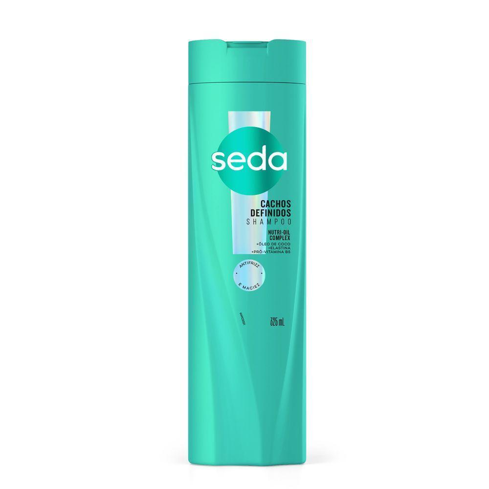 Kit Seda Cachos Shampoo Cachos Comportados 325ml + Condicionador Cachos Definidos 325ml + Creme Para Pentear 300ml
