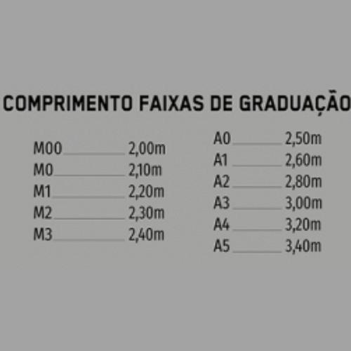 Faixa Branca Graduação Adulto Kimono Karatê Jiu Jitsu Haganah