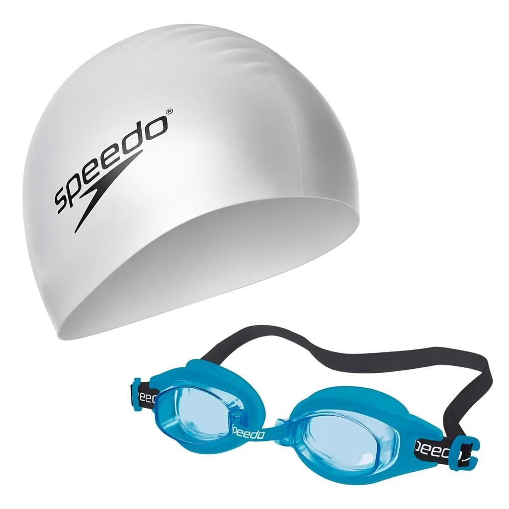Kit Óculos De Natação Freestyle + Touca De Natação Speedo
