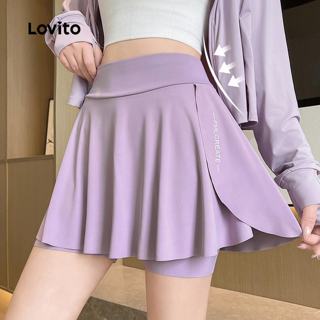 Lovito Shorts Esportivos Pretos Simples E Casuais Ideais Para Atividades Ao Ar Livre