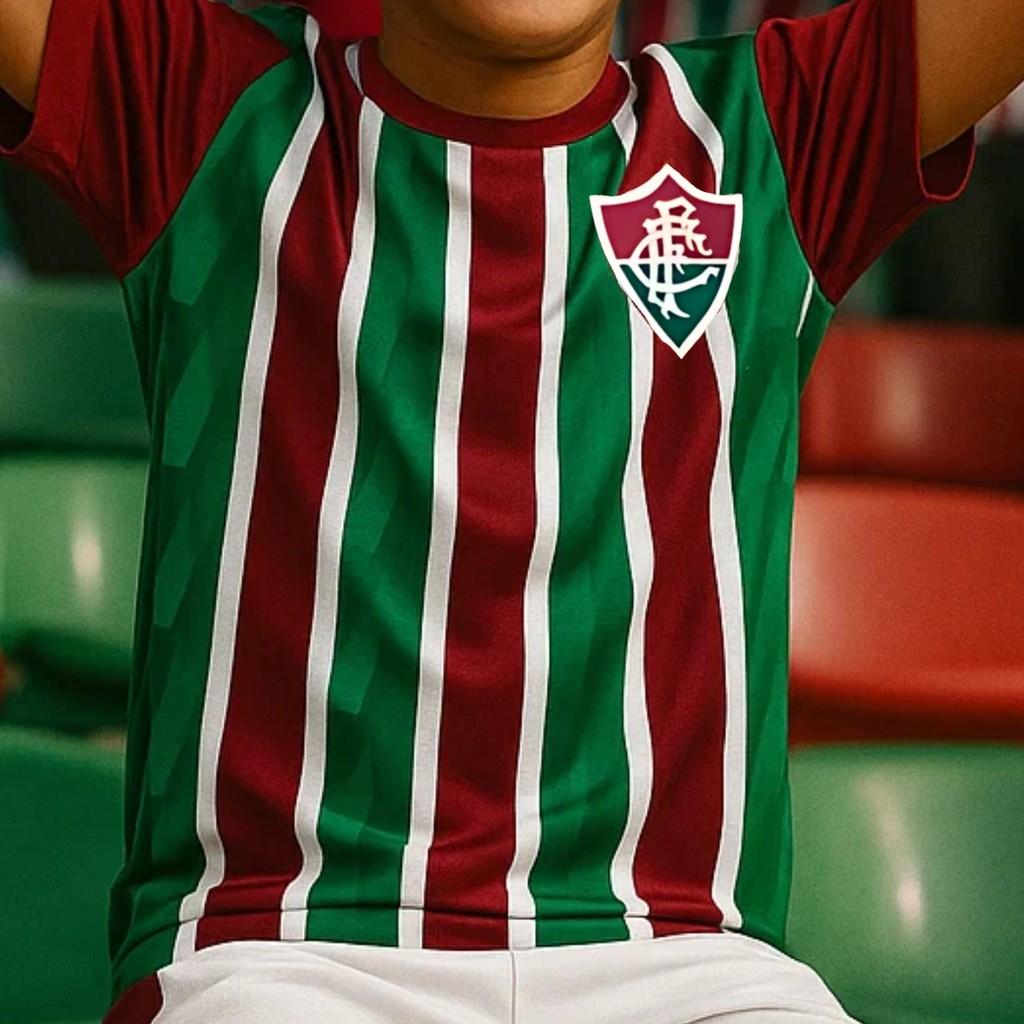 Uniforme Fluminense Infantil Conjunto Mini Craque Oficial Jr