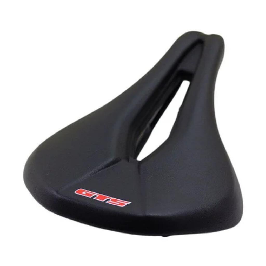 Banco Selim Gts Tec Premium Vazado Fj-153 C/Proteção Períneo Para Bicicleta Bike Mtb Speed