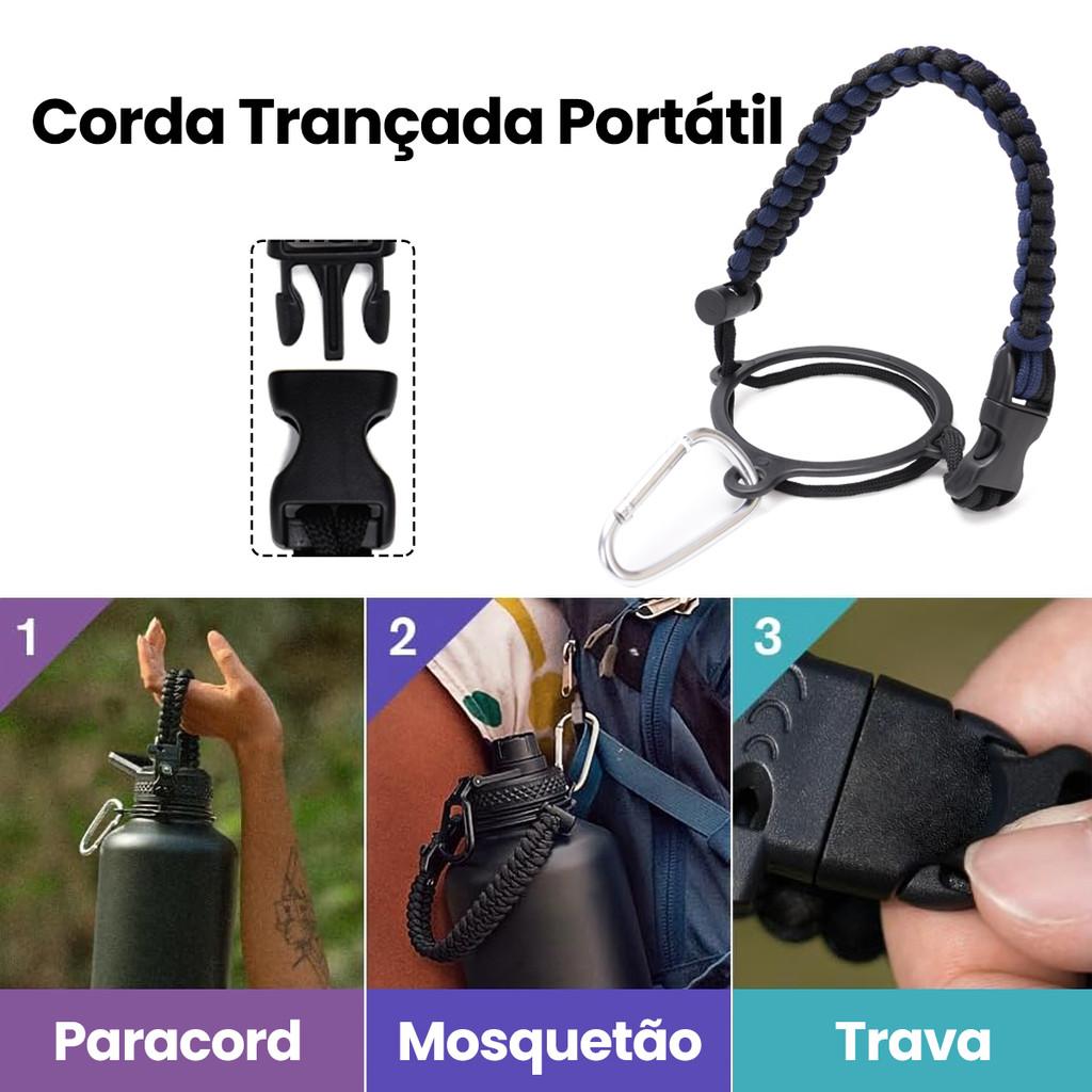 Modus 1000ml Garrafa Térmica De Inox Com Alça Paracord