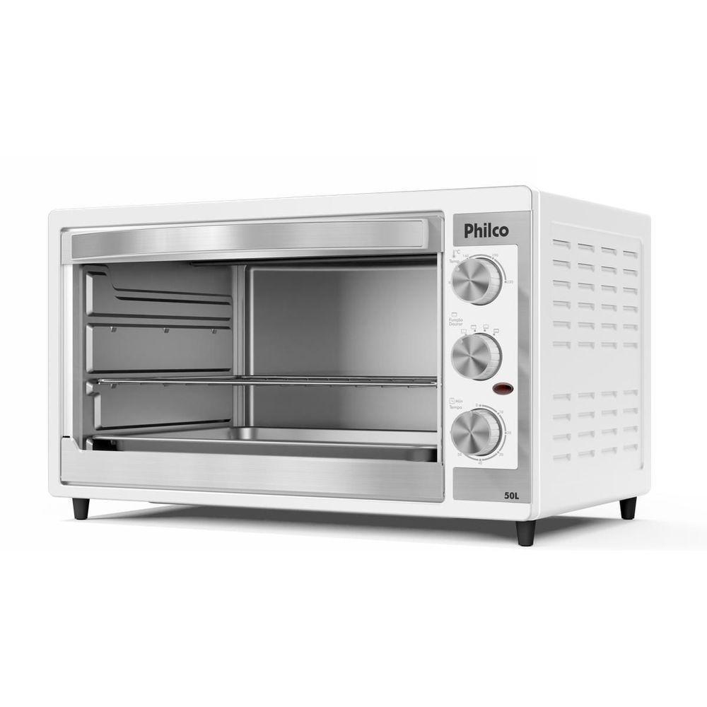 Forno Elétrico Branco Philco 50L Dupla Resistência Pfe52b 110V