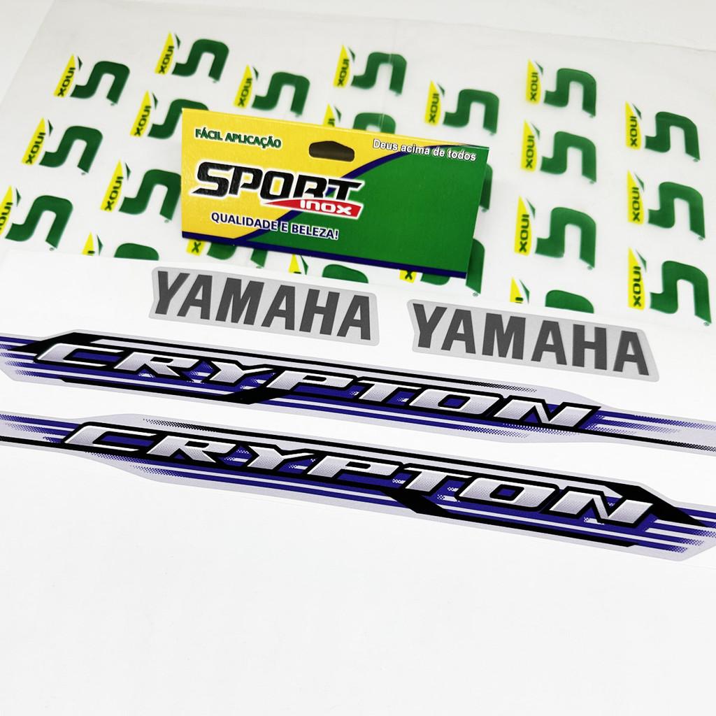 Adesivos Compativel Yamaha Crypton 2012 Moto Prata + Logos