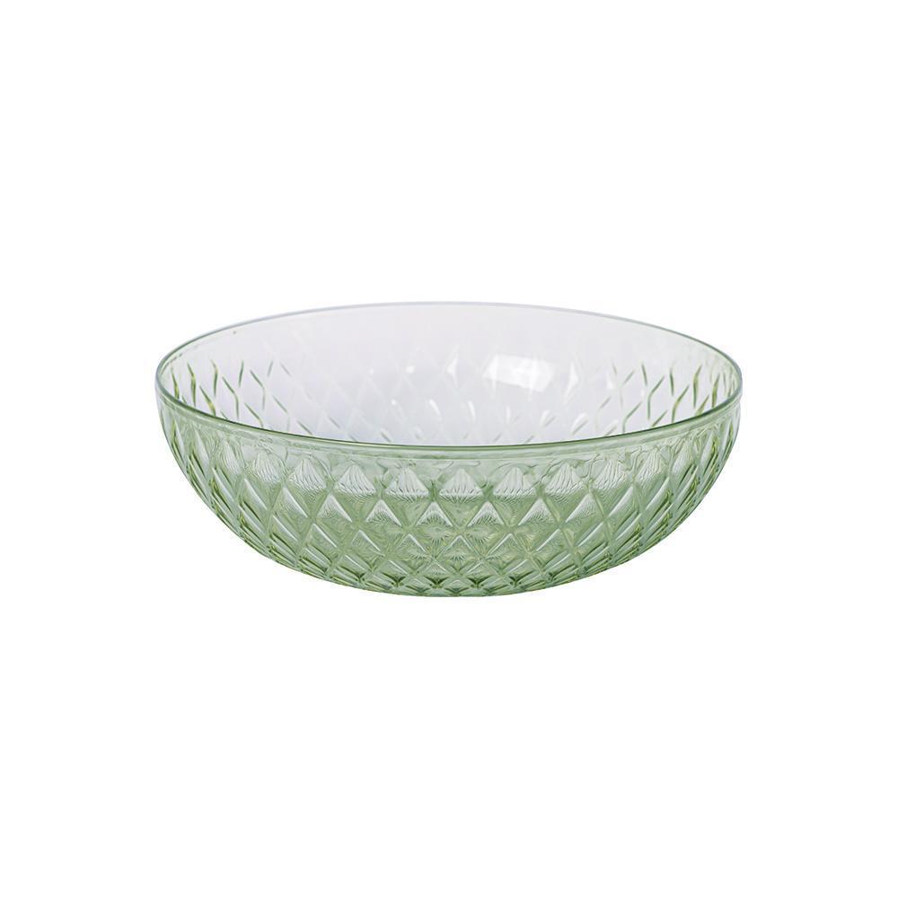 Saladeira Tigela Bowl 3 L Plástico Verde Glamour Plasútil