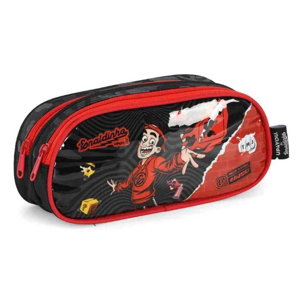 Estojo Escolar Up4you Enaldinho Preto Ei42224up0600