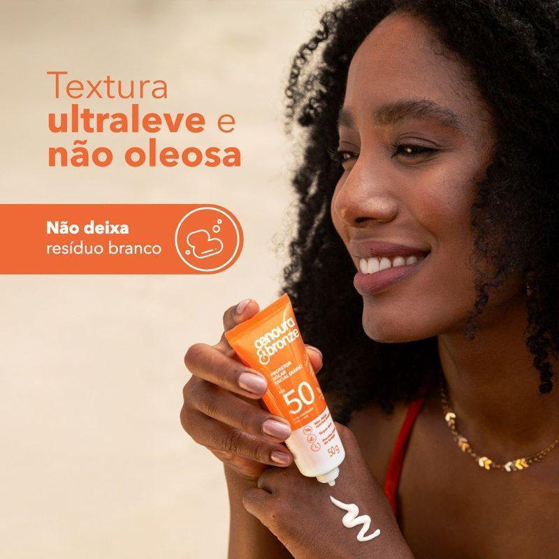 Protetor Solar Facial Diário Cenoura Bronze Fps50 50g