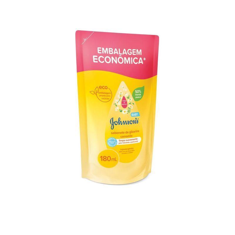 Refil Sabonete Líquido Johnson S Baby Glicerina Camomila 180ml