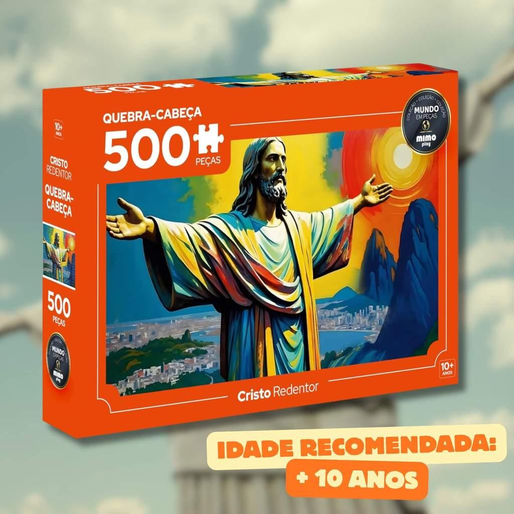 Quebra-cabeça Cristo Redentor 500 Peças - Coleção Mundo Em Peças Mimo Toys