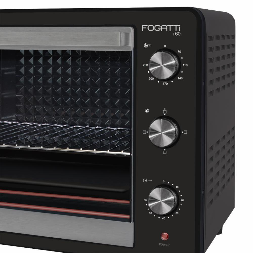 Forno Elétrico 60L Função Grill E Dourador Com Timer 1800w Preto 220V - I60
