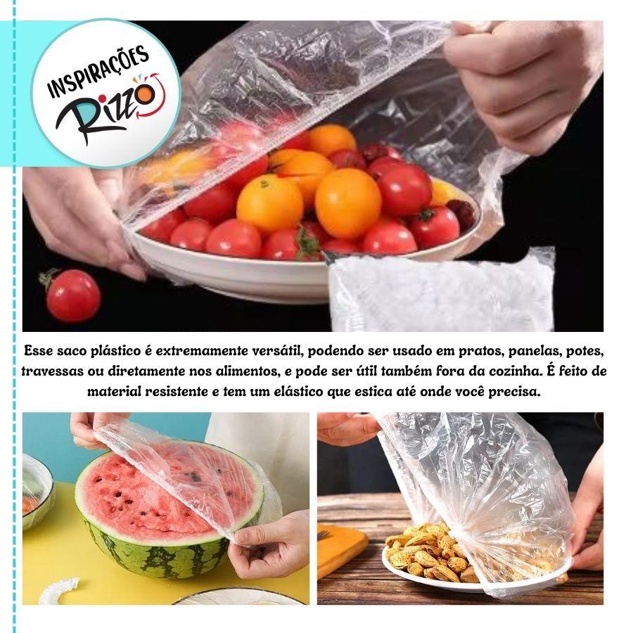 Saco Plástico Capa Protetora Descartável Para Alimentos - 10 Unidades - Rizzo