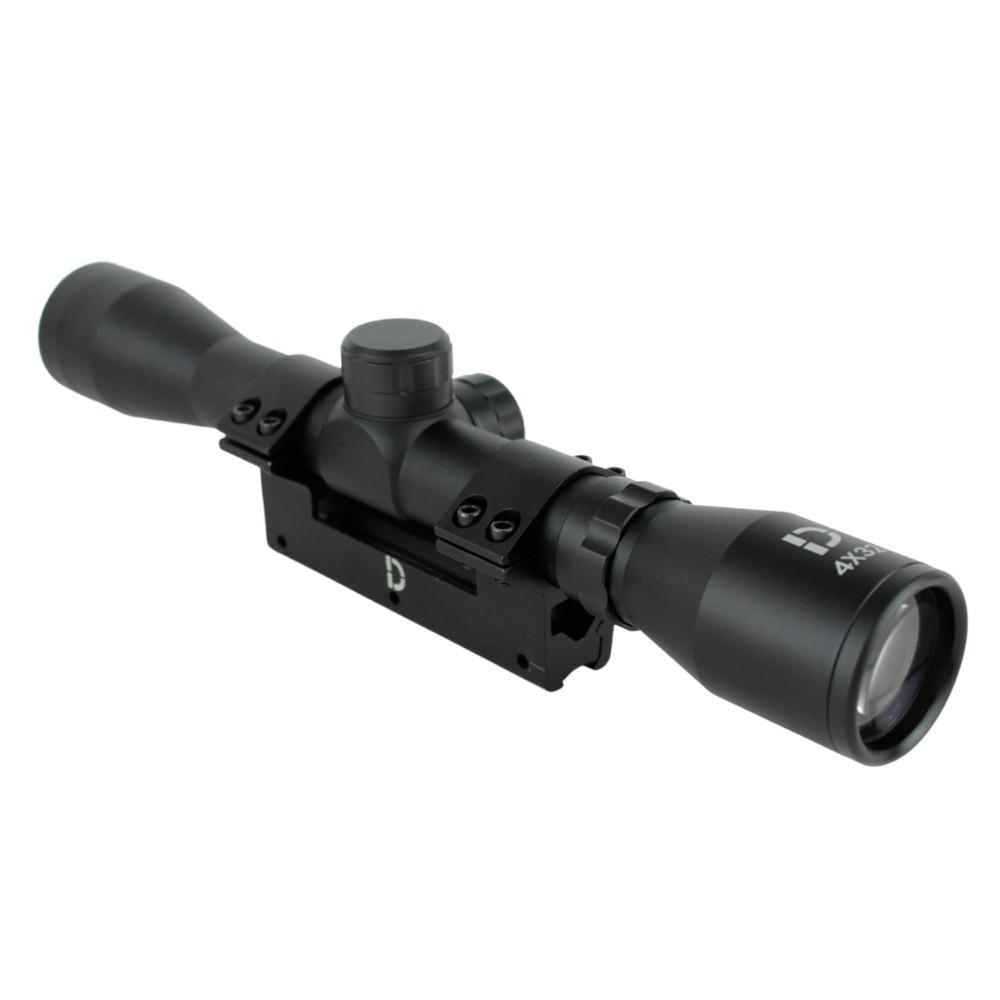 Luneta Para Carabina De Pressão 4x32 Long Mount Único 11mm - Dispropil