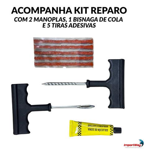 Mini Compressor 300psi 12V Portátil Carro Moto Bicicleta Com Kit Reparo