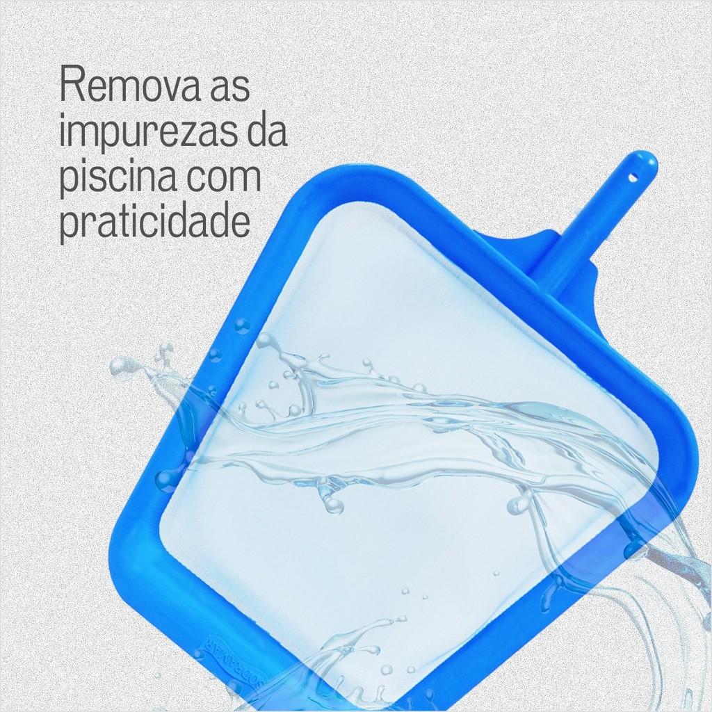 Peneira Plástica Para Piscina Limpeza Folhas Sujeiras Rede Fina De Malha Resistente