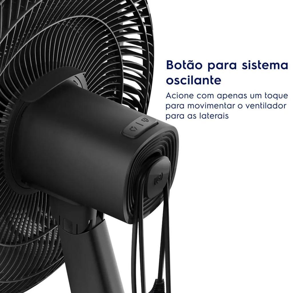Ventilador De Mesa 40cm Electrolux Efficient Duoforce Air+ Cinza 6P 126W 127V