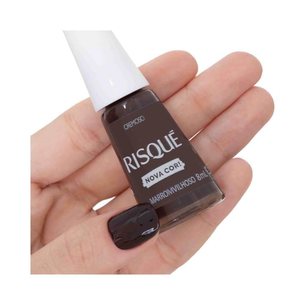 Esmalte Risqué Cremoso Nova Cor Marromvilhoso